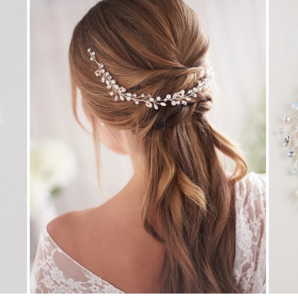 Wedding crystal hair vine